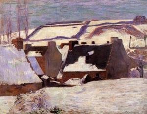 Paul Gauguin - Pont-Aven in the Snow 2