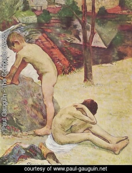 Paul Gauguin - Bathers Breton boy