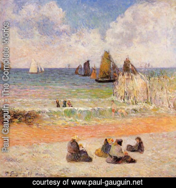 Paul Gauguin - Bathing, Dieppe