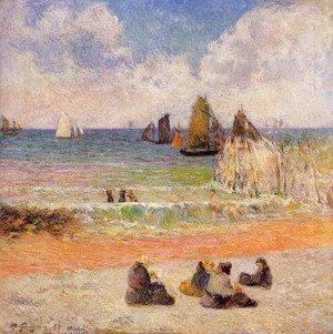 Paul Gauguin - Bathing, Dieppe