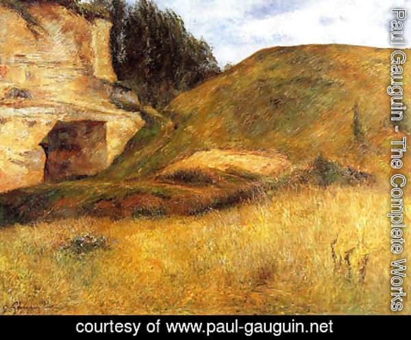 Paul Gauguin - Chou Quarry, Hole in the Cliff
