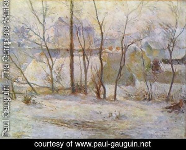 Paul Gauguin - Garden in the snow 2
