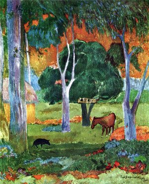 Paul Gauguin - Landscape at La Dominique