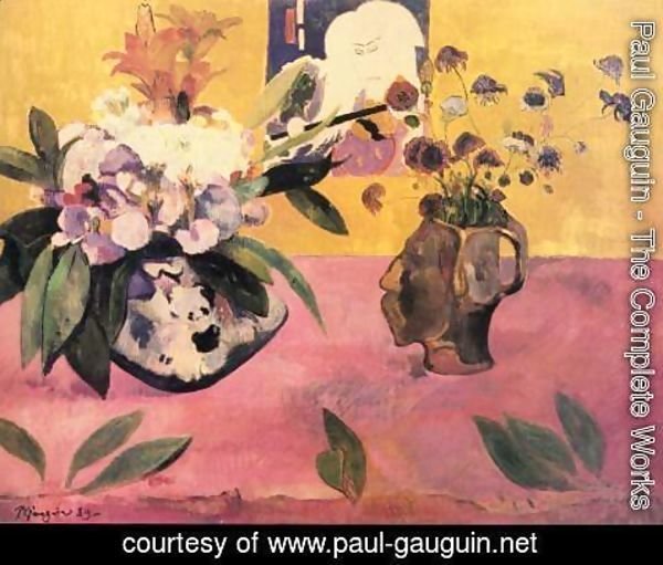 Paul Gauguin - Still life with Japanese woodcut