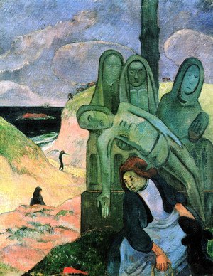 Paul Gauguin - The green Christ