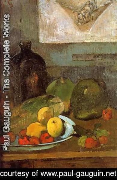 Paul Gauguin - Still Life with Delacroix Drawing 1887