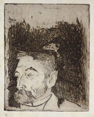 Paul Gauguin - Portrait of Stephane Mallarme