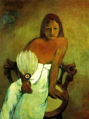 Paul Gauguin - Young Girl with Fan