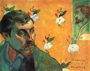Paul Gauguin - Self-Portrait with Portrait of Bernard, 'Les Miserables'