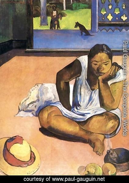 Paul Gauguin - Sulky Woman or The Silence