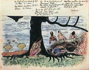 Paul Gauguin - Bathing Women at a Tree