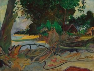 Paul Gauguin - The hibiskus tree