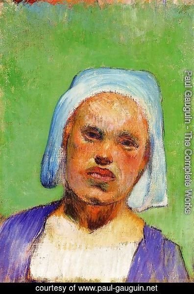 Paul Gauguin - Head of a Breton (Marie Louarn)