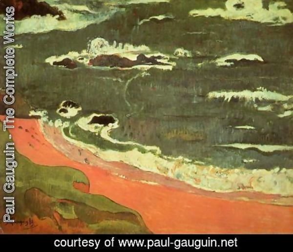 Paul Gauguin - Beach At Le Pouldu
