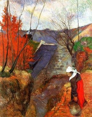 Paul Gauguin - Breton Woman With Pitcher