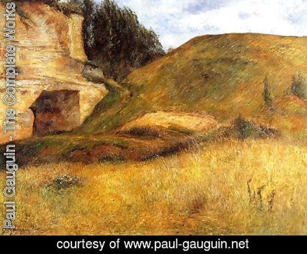 Paul Gauguin - Chou Quarry  Hole In The Cliff