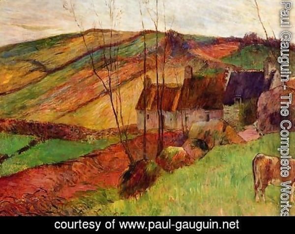 Paul Gauguin - Cottages On Mount Sainte Marguerite