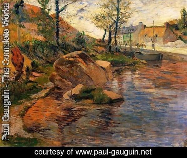 Paul Gauguin - Cove Opposite Pont Aven Harbor