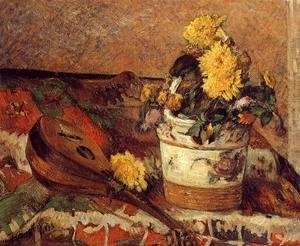 Paul Gauguin - Dahlias And Mandolin