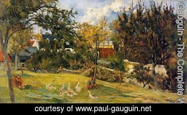 Paul Gauguin - Geese In The Meadow