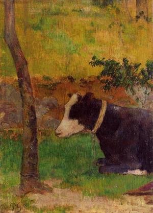 Paul Gauguin - Kneeling Cow