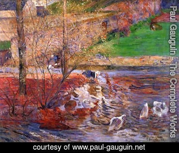 Paul Gauguin - Landscape With Geese