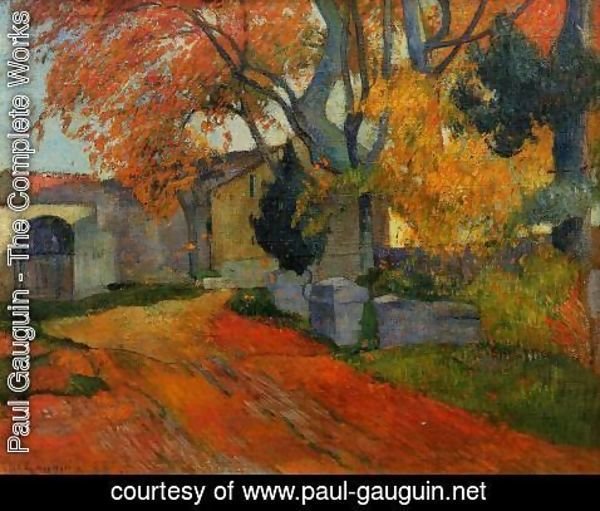 Paul Gauguin - Lane At Alchamps  Arles