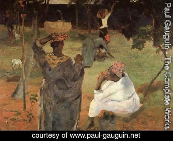Paul Gauguin - Mango Pickers  Martinique