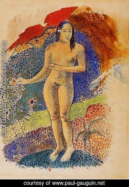 Paul Gauguin - Nave Nave Feuna  LEve Tahitienne Aka Beautiful Land  Tahitian Eve