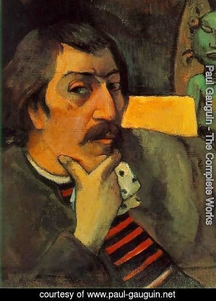 Paul Gauguin - Portrait Of The Artist With The Idol