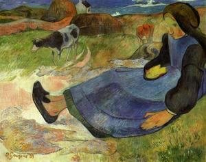 Paul Gauguin - Seated Breton Girl
