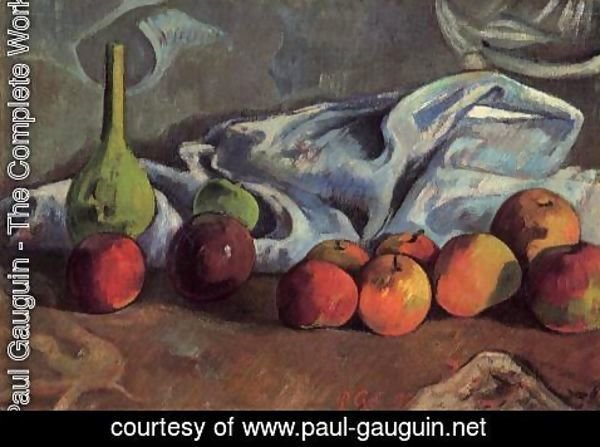 Paul Gauguin - Still Life With Apples And Green Vase
