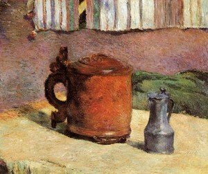 Paul Gauguin - Still  Clay Jug And Iron Mug