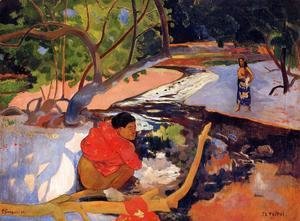 Paul Gauguin - Tahitians At Rest (unfinished)