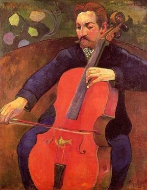 Paul Gauguin - The Cellist Aka Portrait Of Fritz Scheklud