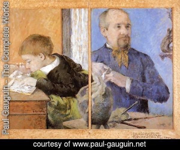 Paul Gauguin - The Sculptor Aube And His Son