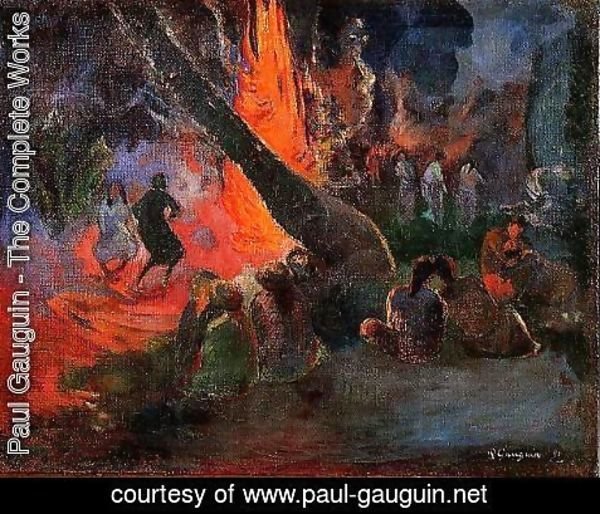 Paul Gauguin - Upaupa Aka Fire Dance