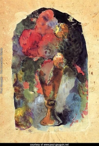 Vase Of Flowers (after Delacroix)
