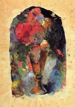 Vase Of Flowers (after Delacroix)