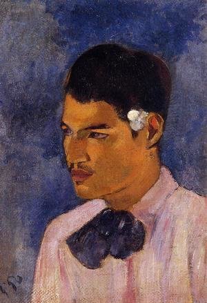 Paul Gauguin - Young Man With A Flower