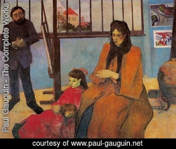 Paul Gauguin - Schuffenecker's Studio (The Schuffenecker Family)