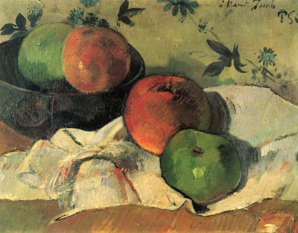 Still life with apples