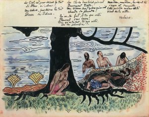 Bathing Women at a Tree