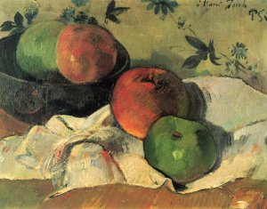 Still life with apples