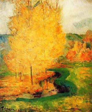 Paul Gauguin - By the Stream, Autumn