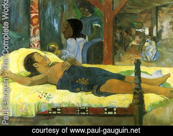 Paul Gauguin - Geburt Christi, des Gottessohnes (Te tamari no atua)