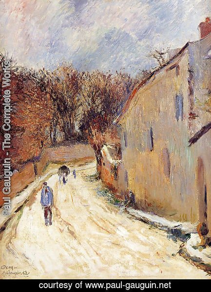 Paul Gauguin - Osny, rue de Pontoise, Winter