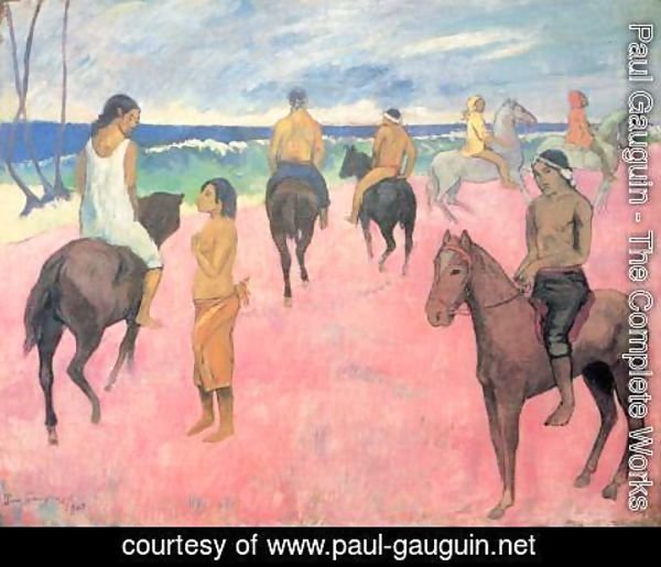 Paul Gauguin - Riders at the beach