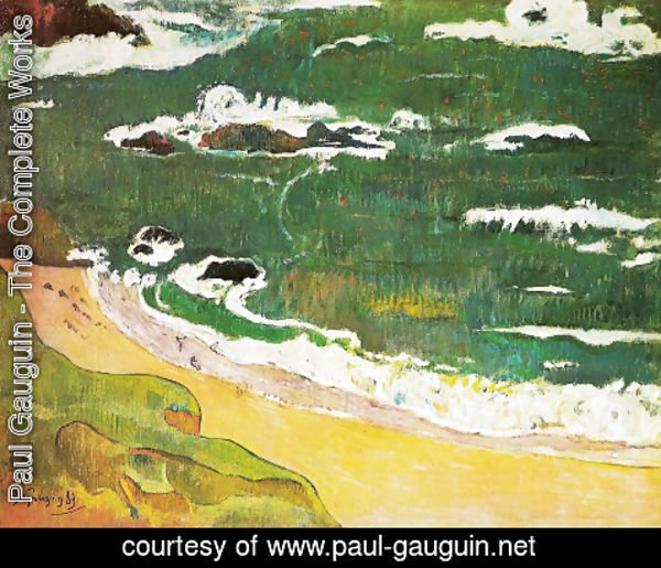 Paul Gauguin - The beach at Pouldu