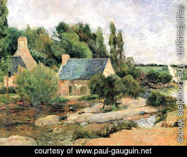 Paul Gauguin - Washerwomen at Pont-Aven